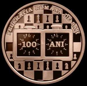 BNR lansează o monedă aniversară dedicată Centenarului Federaţiei Române de Şah